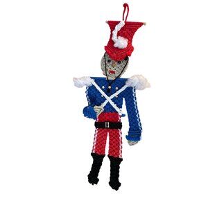 Macrame Soldier Nutcracker wall Hanging Christmas Decor